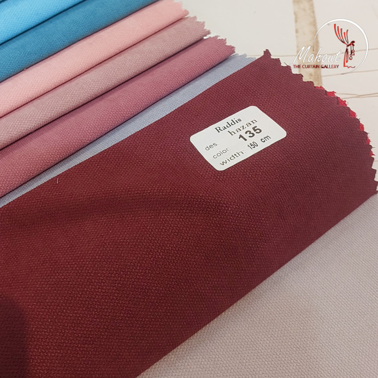 پرده آماده هازان کد ۱۳۵ - رنگ زرشکی